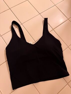 lululemon athletica Black V-Neck Brami Crop